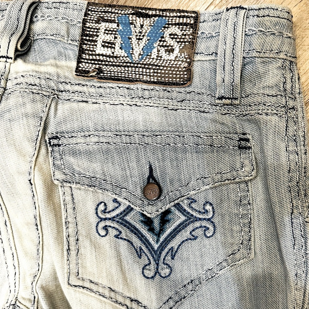 ELVIS RARE Low Rise Bootcut Jeans Size 27